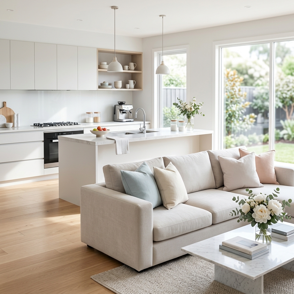 Clean and modern home living space in Wokingham